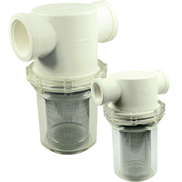 Clear Bowl Inline Strainers